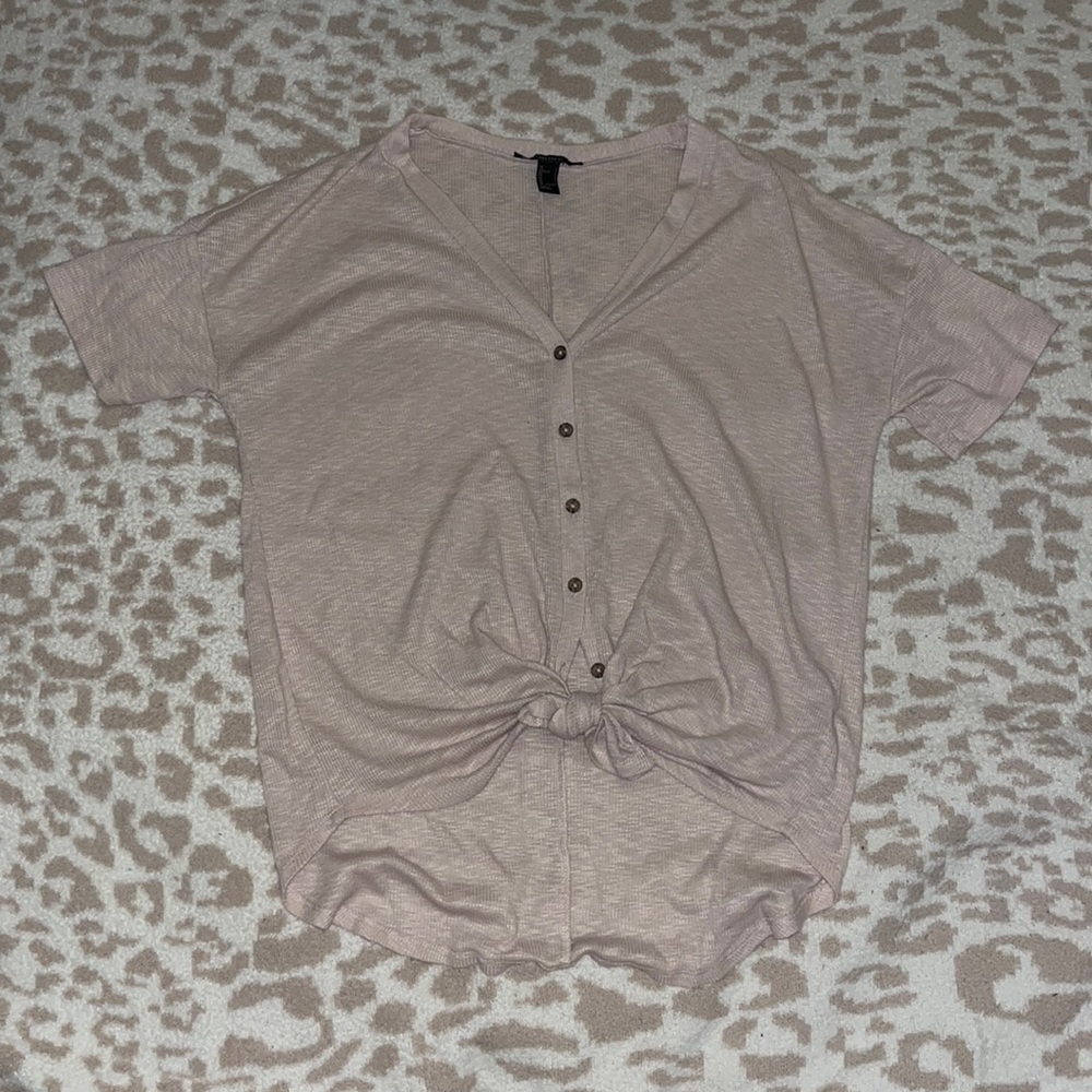 pink button up shirt